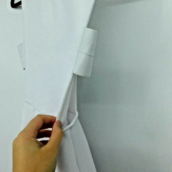 CHALK Designer Women's White Neoprene Field Dress - Picture 6 of 11